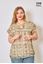Picture of PLUS SIZE  CHIFFON WITH GOLD THREAD TOP
